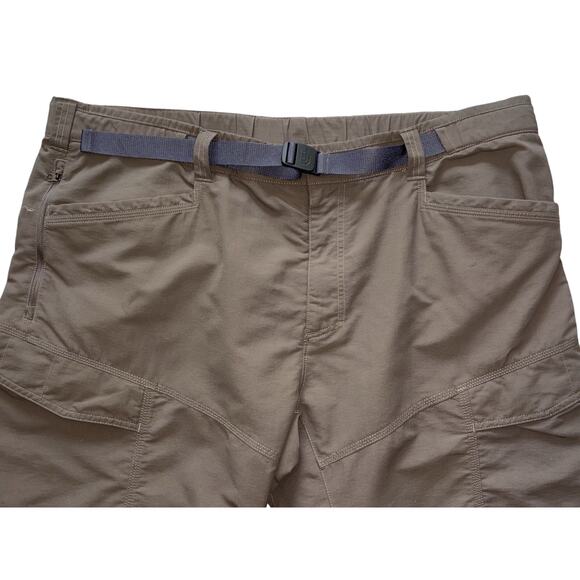 The North Face Men's Convertible Pants Zips To Shorts XXL Taupe Cargo Belted 2XL - Picture 2 of 16